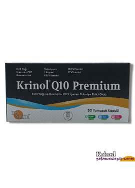 Krinol Q10 Premium - Krill Yağı ve Koenzim Q10 - 30 Kapsül - 1 Kutu