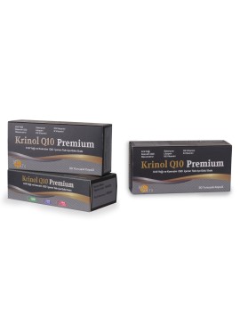 Krinol Q10 Premium - Krill Yağı ve Koenzim Q10 - 30 Kapsül - 3 Kutu