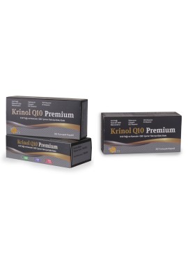 Krinol Q10 Premium - Krill Yağı ve Koenzim Q10 - 30 Kapsül - 3 Kutu